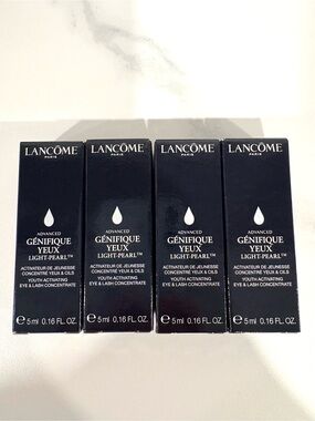 Lancome Genifique Yeux Light-Pearl Eye & Lash Serum 5ml x4 NEW